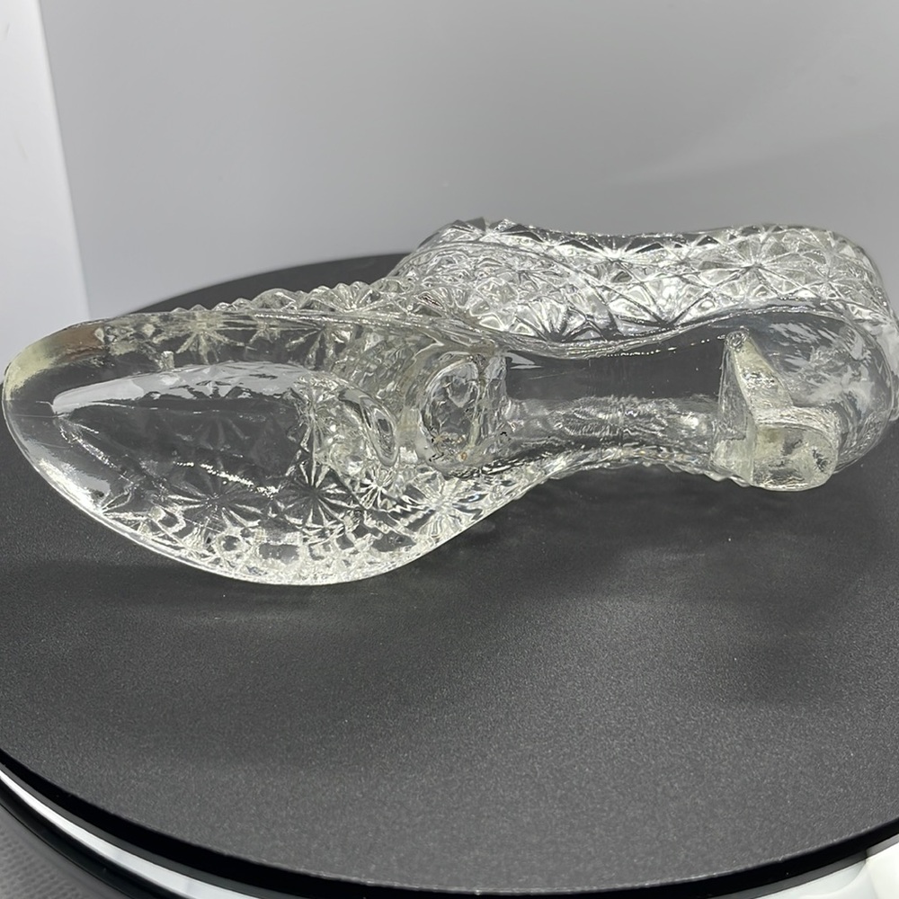 Vintage clear Glass button and Daisy shoe - Picture 5 of 8